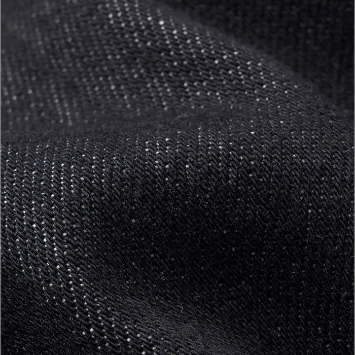 Mid-rise thick warm men's jeans