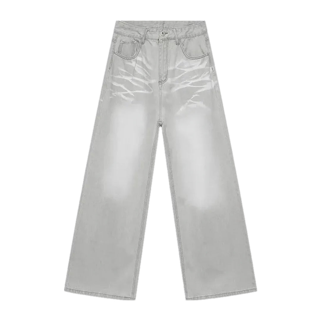 Light Crease Midweight Men's Jeans - Grey