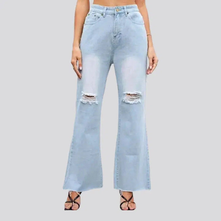 Raw-hem women's flared jeans | Jeans4you.shop