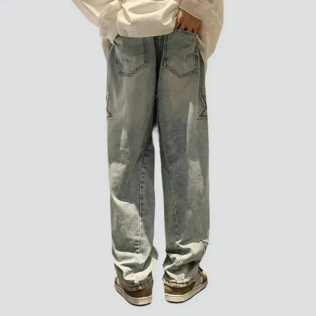 Stars men's sanded jeans