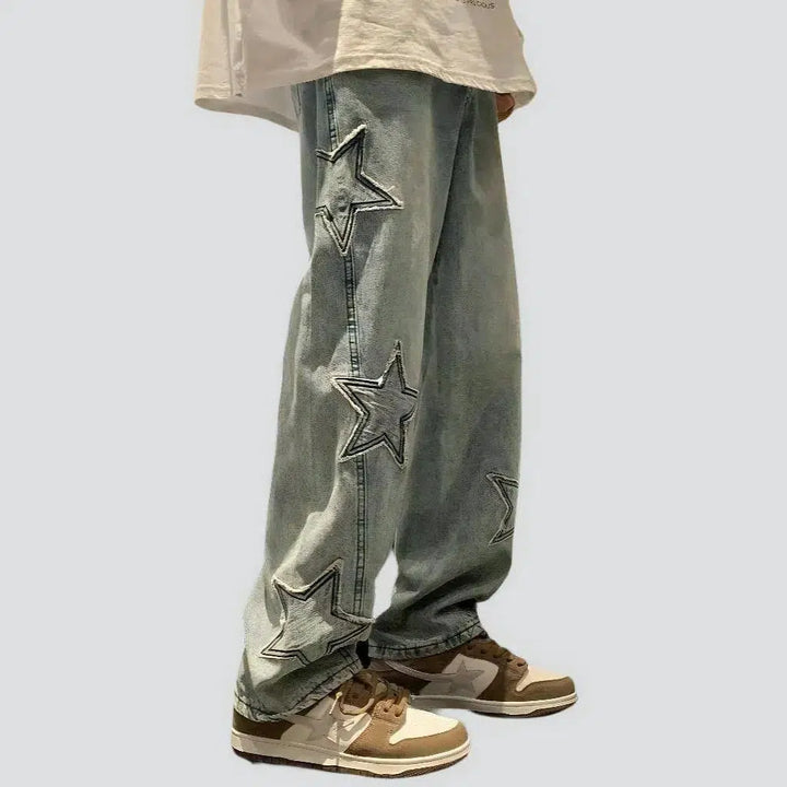 Stars men's sanded jeans