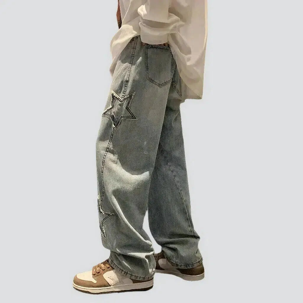 Stars men's sanded jeans