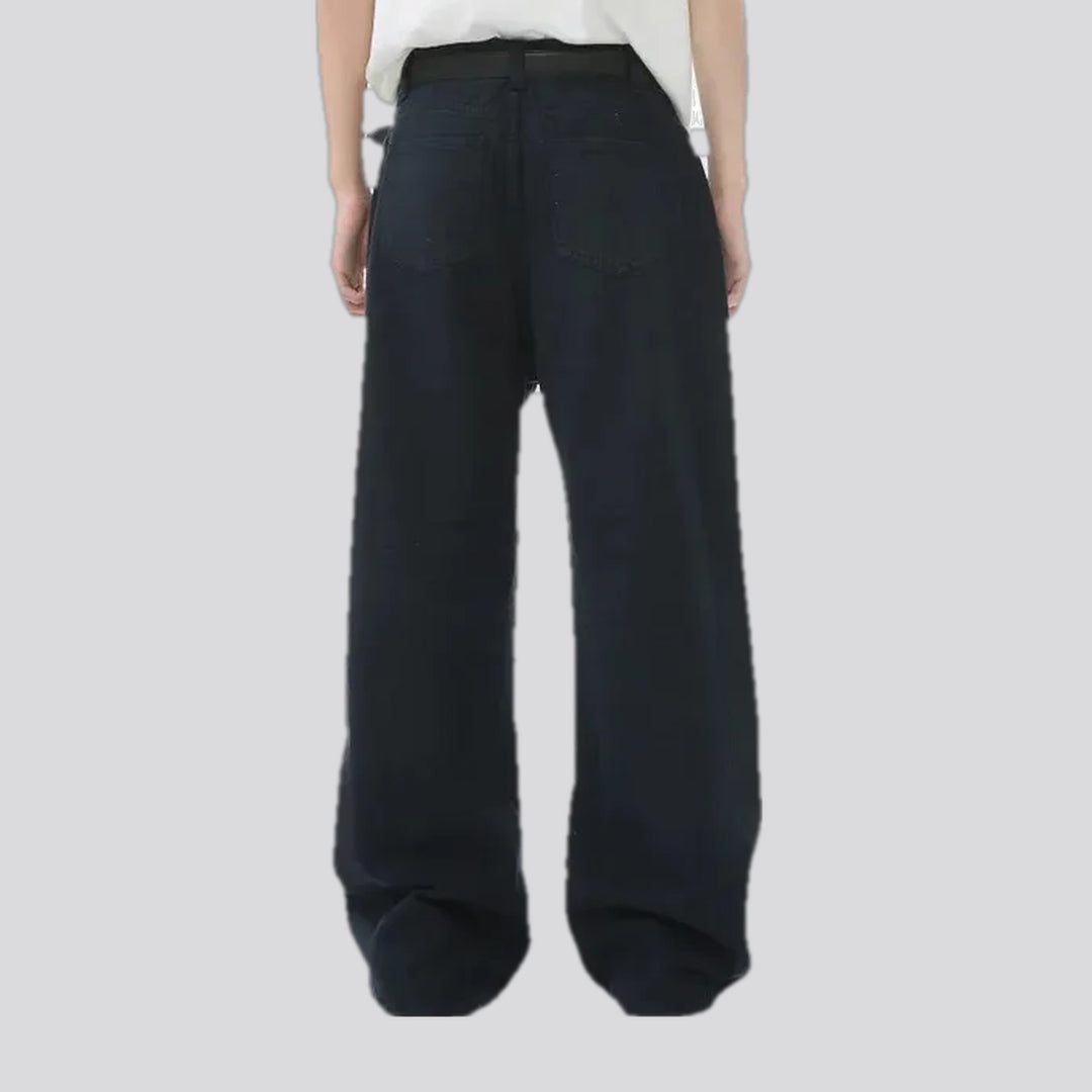 Baggy casual midweight jean pants for men