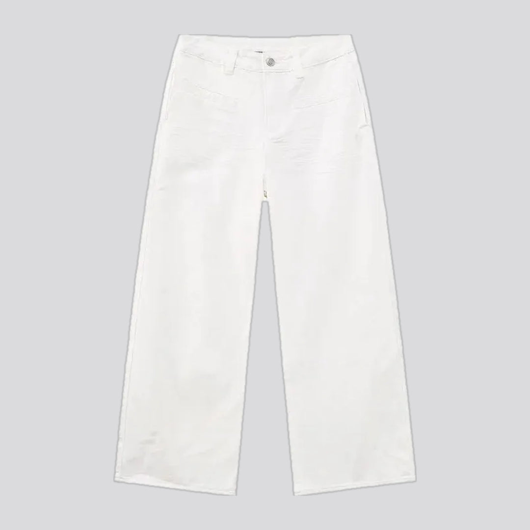 Baggy casual midweight jean pants for men