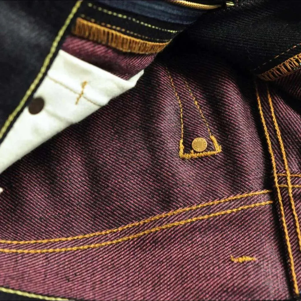 Super heavyweight men's self-edge jeans